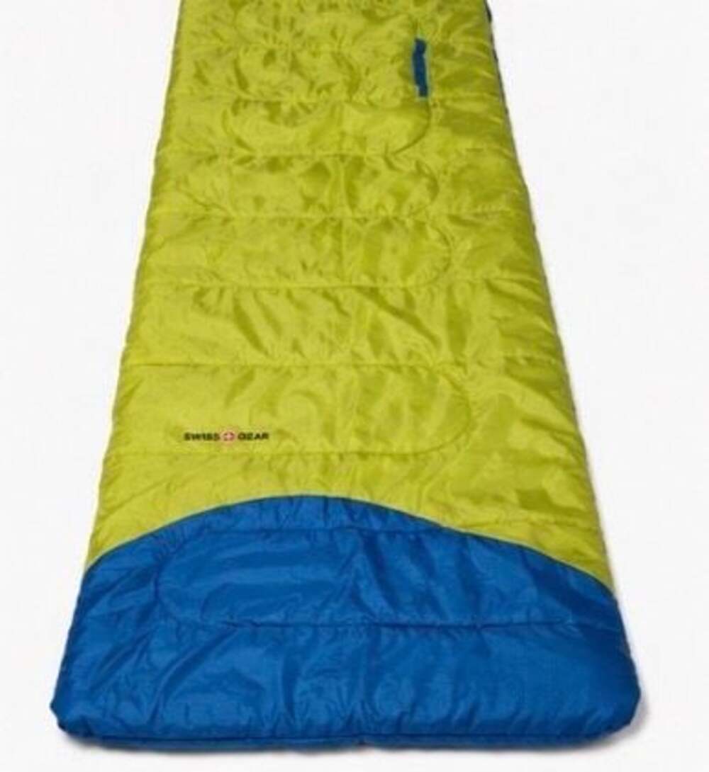 SwissGear Lights‎ Out 40 Degree Youth Sleeping Bag Lime Green/Blue